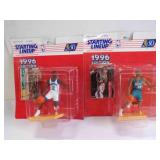 2 1996 Starting Lineup NBA Basketball Figurines
