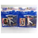 2 1997 Starting Lineup Baseball MLB Figurines &