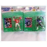 2 1997 Starting Lineup NFL Football Figurines w/