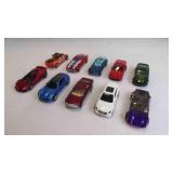 10 Matchbox, Maisto & Hot Wheels Die-Cast Cars