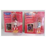 2 1997 Kenner Starting Lineup NBA Action Figures