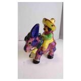 Vintage Mexican Siesta Man Riding a Donkey Figure