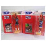 2 1996 Starting Lineup NBA Basketball Figurines