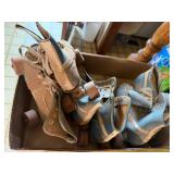 3 Vintage Pairs of roller skates& 2 Keys