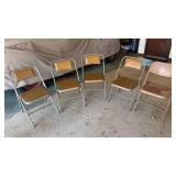 5 folding chairs