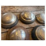 5 vintage Hub Caps V8, 1930