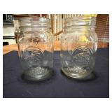 2 Vintage Golden Harvest Jars