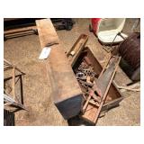 Old Tool Box with Carpentry Tools