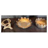 3 Silver Plated Candle Holders
