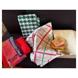 3 Table Cloths and Recipes on a Ring