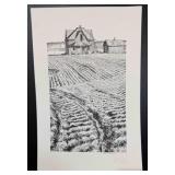 Greg Burns 1986, Farm Scene Print