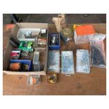 Assortment of fasteners, zip ties