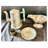 4 Miscellaneous Silver Toned Items