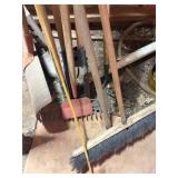 Snow Shovel, Post hole digger, shop broom