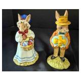Mr. & Mrs. Bunnykins figurines