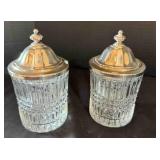 2 Fostoria Jam/Jelly jars