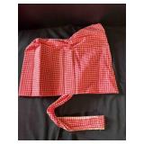 Red and White Checked Bonnett