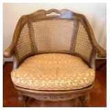 Banquet style Chair, wicker backing