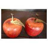 Wooden Red Apple Salt and Pepper