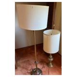 2 Brass lamps