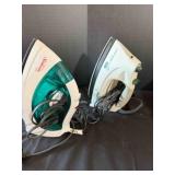 2 Irons: 1 Black and Decker and 1 Sunbeam