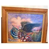 Eagle Painting by J.R. Boren