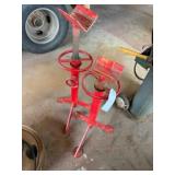 2 Adjustable Pipe Racks