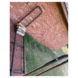 Large Wood Crate & Vintage Broom