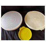 2 large Tupperware Containers and Small Bowl