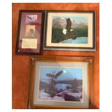 1 Eagle Painting, 2 Eagle Prints