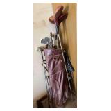 Golf Clubs and Bag