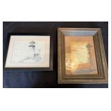 Two Framed Pictures