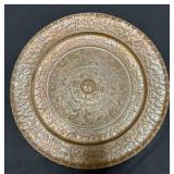 Vintage Mayan or Aztec Sun Calendar