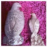 2 Tiny Cast Iron Eagles
