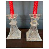 Waterford Wedding Heirloom Candle Holder Set