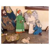 Homemade Wood Nativity Scene