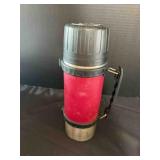 Vintage red Thermos