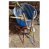 Blue Tub Yard tools