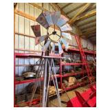 Yard windmill w/Head, Mechanical Sprinkler