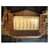 Vintage Wood Perpetual Calendar