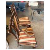 2 Vintage Wooden Chairs in repair