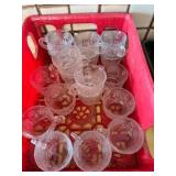 18 Punch Bowl cups, Smith Glass