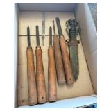 Lathe Turning Chisels, file, Knife