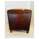 Faux alligator Square footstool 14"x14"x15"
