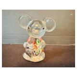 Art Blown Glass Koala Bear w/swirl color inside