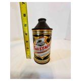 Falstaff Brewing Beer Steel Cone Top Can, 12oz