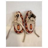 Native American Baby Suede Beaded Moccasins