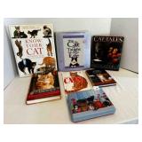 6 Cat books and Cat note cards