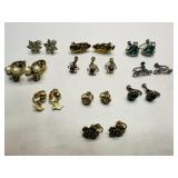 12 pr Vintage Ladies Earrings-Clip-on & Screw
