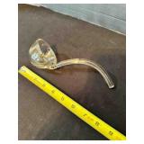 8" Hand Blown Glass Gravy Ladle